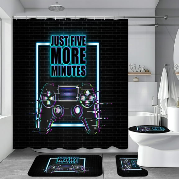 4Pcs Pink Marble Shower Curtain Set with Rugs for Bathroom Decor,Gold Foil and Glitter Marbled Surface Bathroom Shower Curtain Sets,Modern Art Bathroom Sets with Shower Curtain and Rugs