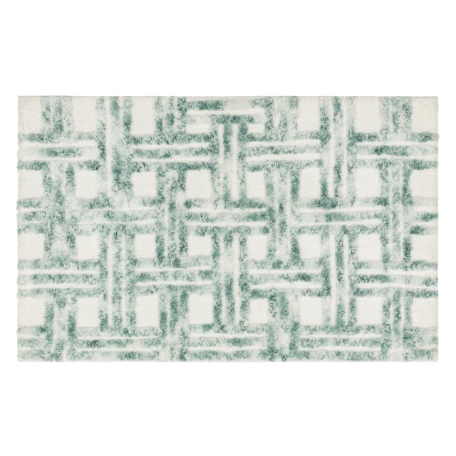 Hometrends Emissary Bath Rug, Green, 20" x 32"