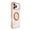 Orange, variant on ELEHOLD Magnetic Case for iPhone 17 Pro Max, Crystal Clear Shockproof Cover with 360 Rotate Ring Stand, Non-Slip Grip Phone Shield, Purple
