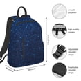 thumbnail image 2 of Balery Sparkling Blue Glitter Mochila Ligera para Hombres y Mujeres – Resistente y Impermeable, Ideal para la Escuela, el Trabajo, los Viajes y el Uso Diario, 2 of 7