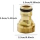thumbnail image 2 of Brass Quick Connector,5pcs Anti-rust Faucet Connector Adapter Hose Threaded Faucet Universal Adapter Faucet Connector, 2 of 4