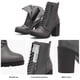 thumbnail image 3 of Botas de Combate Silverado para Mujer DREAM PAIRS con Tacón Grueso Gris, 3 of 4