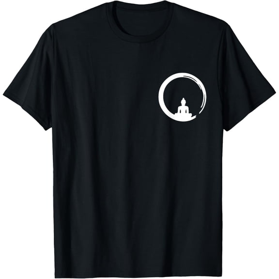 Enso, Zen, Circle, Symbol Buddhism Buddha Meditation Yoga, T-ShirtMen's and women's gift, black and white T-shirt, size: Extra large S-4XL