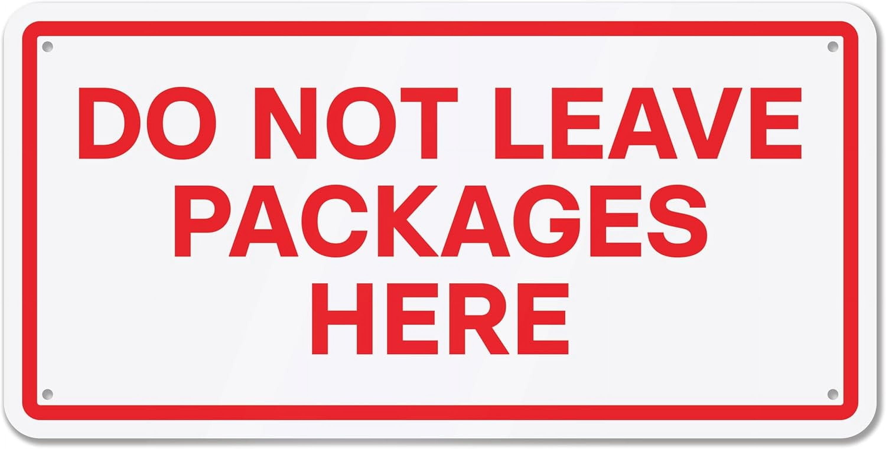 7 x 10 in. UPS & Fedex Deliver Here Aluminum Sign - Delivery