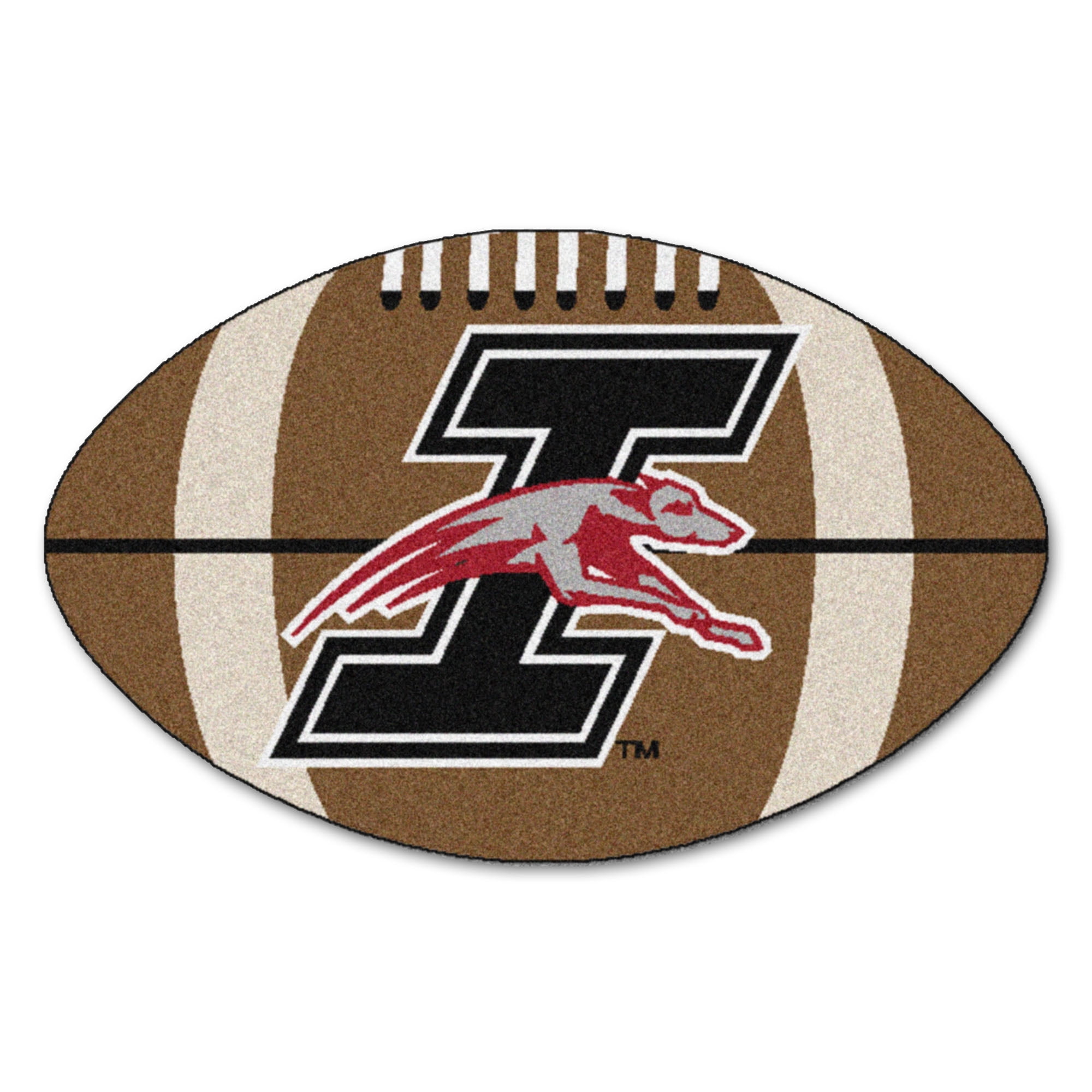 NCAA University of Indianapolis Greyhounds Football Shaped Mat Area Rug
