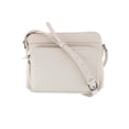 thumbnail image 1 of CTM®  Leather Shoulder Bag Purse with Side Organizer (Women's), 1 of 4