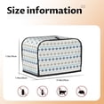 thumbnail image 5 of Daiia Sea Turtle Pattern 2 slice Toaster Cover, Toaster Appliance Dust-proof Cover For Kitchen Small Appliance Dust Cover and Fingerprint Protection, 5 of 7