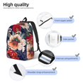 thumbnail image 3 of Bingfone Paisley2 Print Canvas College Laptop Backpack, Large Capacity Lightweight College Bookbag Casual Daypack, 3 of 5