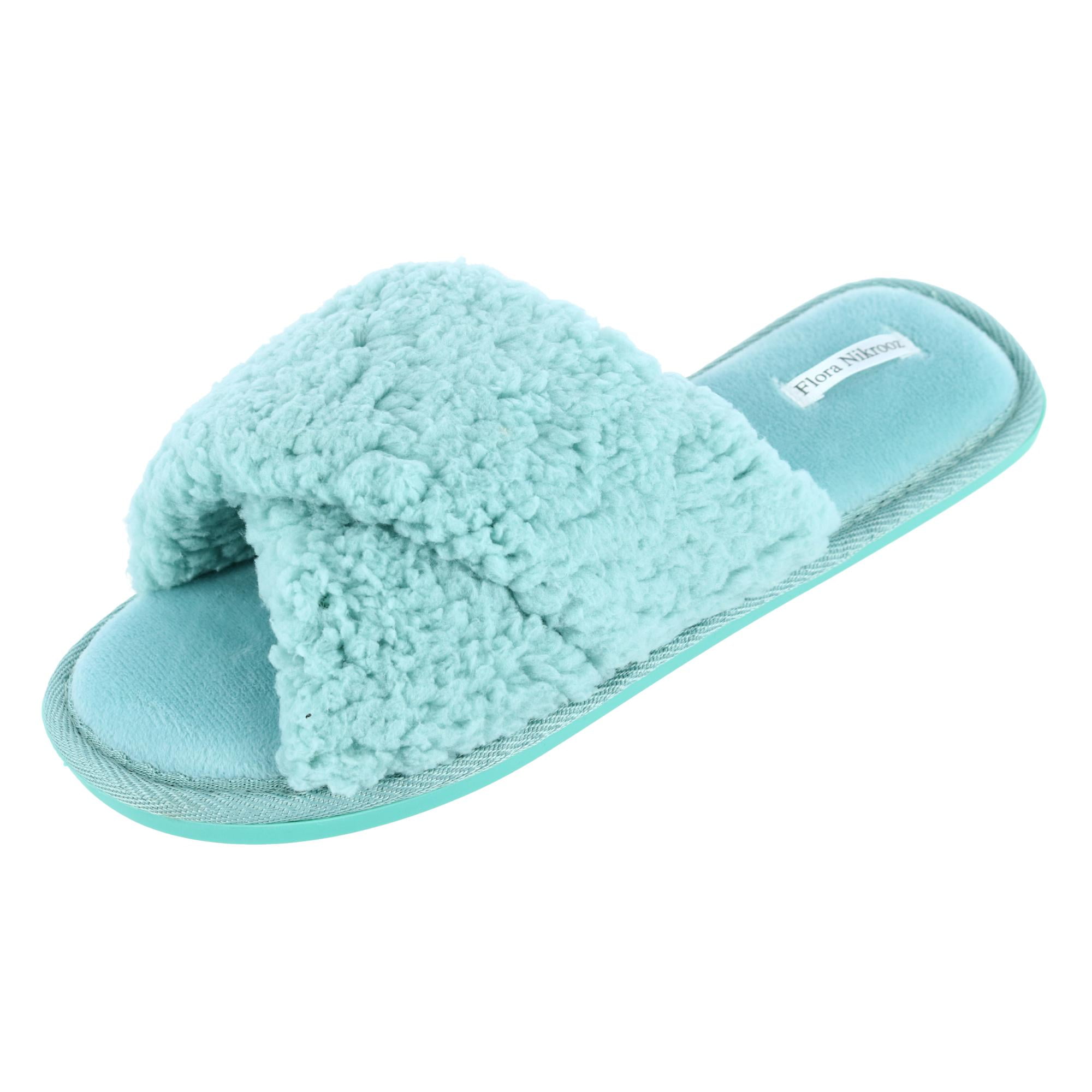 sherpa criss cross slippers