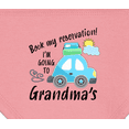 thumbnail image 3 of Inktastic Book My Reservation I'm Going to Grandma's Baby Bandana Bib, 3 of 4