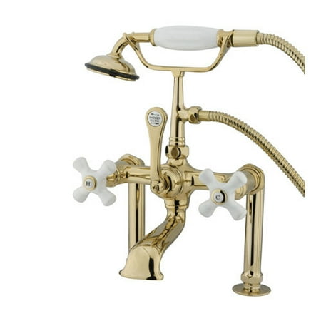 UPC 663370094347 product image for Kingston Brass CC111T2 Vintage Deck Mount Clawfoot Tub Filler with Hand Shower | upcitemdb.com