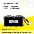 thumbnail image 4 of Exell Vacuum Battery 7.2V NiCD Battery for Shark V1950, XB1918, 4 of 6
