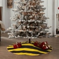 thumbnail image 4 of Fotbe Bee Stripe Pattern Christmas Tree Skirt, Tree Skirts Plush Christmas Decorations, Christmas Tree Skirts Xmas Decorations Holiday Party Decor-36", 4 of 6