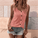 thumbnail image 5 of Camiseta Sin Mangas con Botones Delanteros para Mujer, Verano 2025, Informal, Holgada, con Cuello Redondo, Sin Mangas, Rosa, XXL, 5 of 6