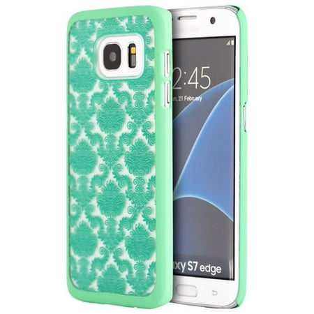 Samsung CRSAMS7EG-LAC-TL Galaxy S7 Edge Crystal Rubber Lace Case, Teal