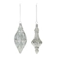 thumbnail image 2 of Melrose International Glittered Glass Drop Ornament (Set of 12), 2 of 3
