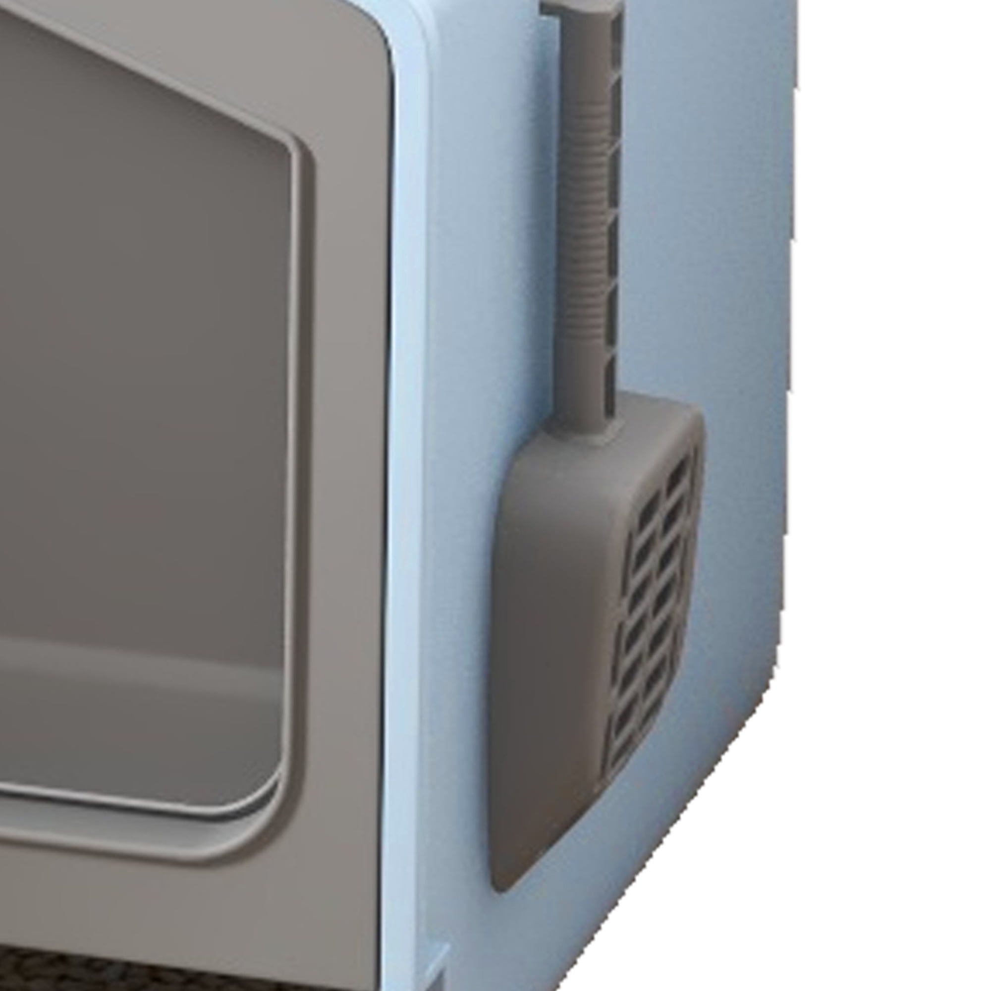 Uforic Extra Large Enclosed Cat Litter Box with Mat and Litter Scoop,Cat Toilet Box with Lid Drawer Type Easy to Clean,Blue