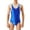 Blue, variant on Men's Exotic Glossy Jumpsuit for Fashion Sleek Bodycon Piece European Design for Modern Men White XL