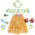 thumbnail image 3 of KAKOWELY 1 juego de decoración para fiesta hawaiana, falda hula, kit de accesorios para disfraz, accesorio para fiesta luau, 3 of 5