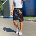 thumbnail image 5 of Mens Pajama Shorts, Colorful Patterned Snake Sleep Shorts Men Pajama Bottoms Lounge PJ Shorts with Pockets, 5 of 6