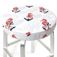 thumbnail image 3 of Zufioo Sea Horse And Corals1 Print Round Bar Chair Cushion Cover, Elastic Round Stool Protector, Dustproof and Non-slip Bar Kitchen Restaurant Chair Mat-12 inch, 3 of 7