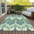 thumbnail image 6 of Addison Rugs Chantille Indoor/Outdoor Transitional Ikat Green Washable Rectangle Rug, 2'6" x 3'10", 6 of 6