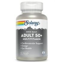 Solaray Once Daily Adult 50 Multivitamin, Healthy Energy, Heart, Eye & Immune Support for Mature Adults, 90 VegCaps