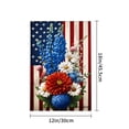 thumbnail image 4 of Amhnf American Flag Floral Garden Flag For Home Outdoor Garden Yard Decor 12x18 inch, 4 of 5