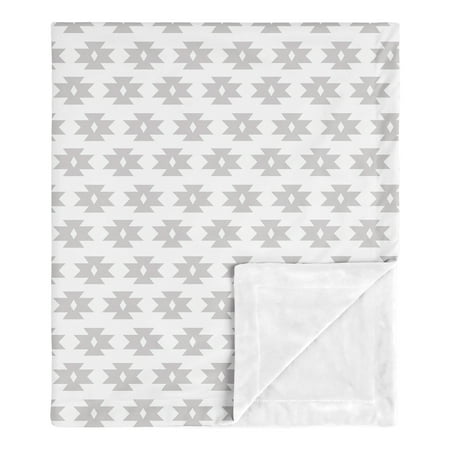 UPC: 0846480087939 | Feather Geometric Security Baby Blanket by Sweet Jojo Designs