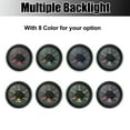 thumbnail image 3 of Unique Bargains 52mm Fuel Level Gauge Indicator Kit 9-32V Meter Signal Adjustable 8 Color Backlight for Car Truck Black Frame Background, 3 of 7