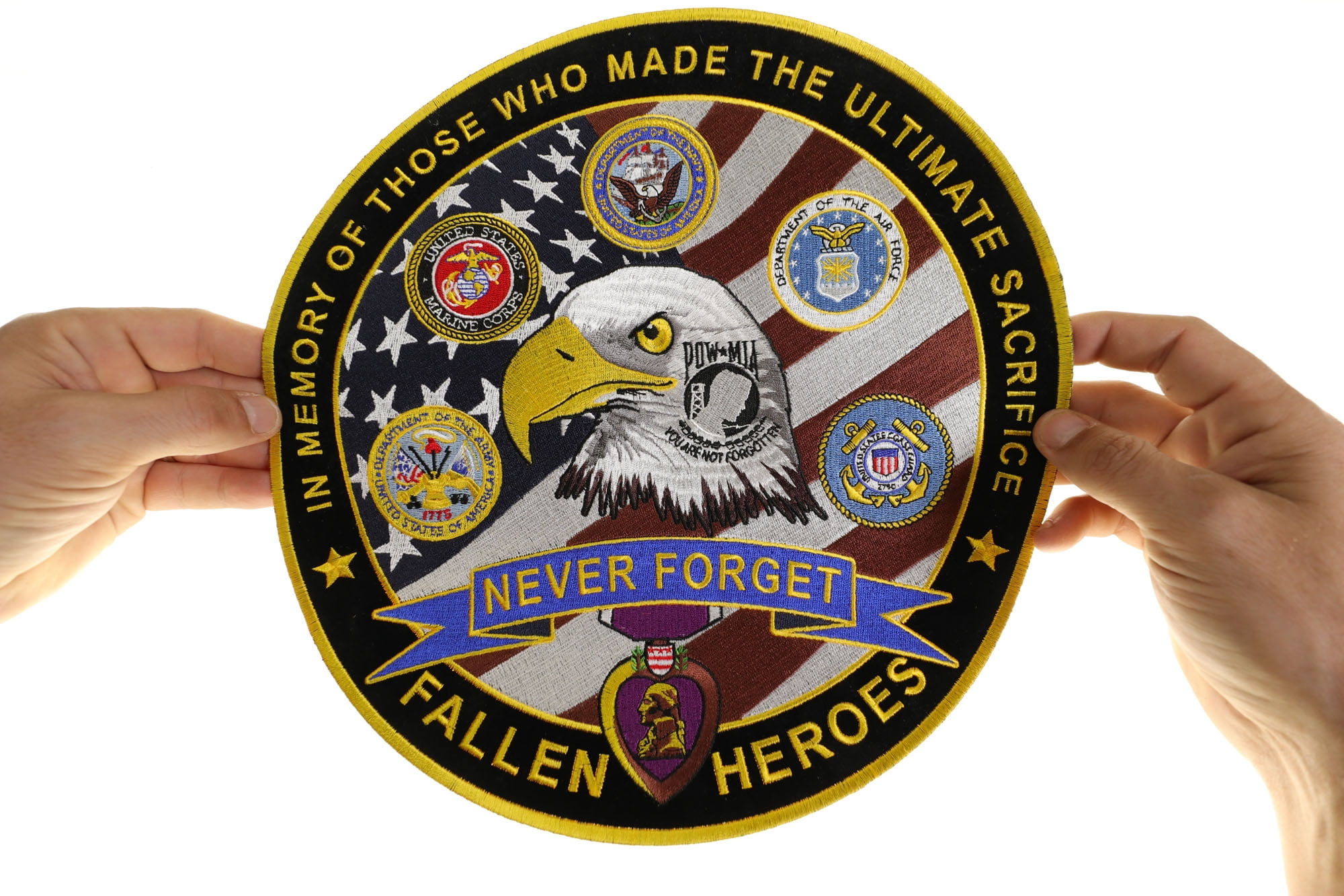 Never Forget Patch In Memory of Fallen Heroes