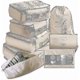 thumbnail image 1 of 8pcs Organiser Set Luggage Suitcase Storage Bags Packing Travel Cubes Gifts, 1 of 5
