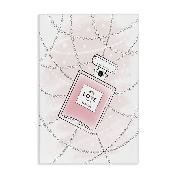 Stupell Industries Contemporary Love Perfume & Pearls Canvas Art, 16 x 24, by Martina Pavlova
