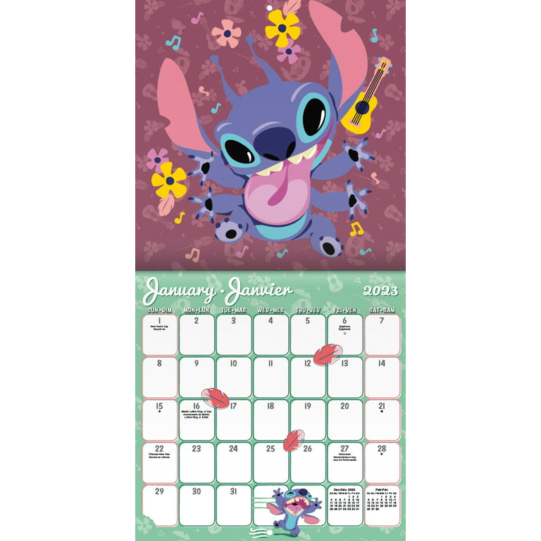 DateWorks 2024 Disney Lilo & Stitch Mini Wall Calendar