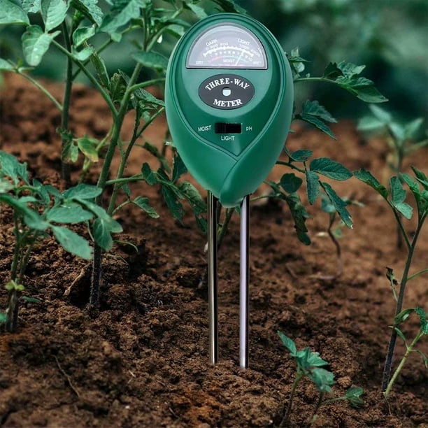 Humidimètre de sol 3-en-1 Humidimètre de plante Humidimètre en pot  Humidimètre de plante pour jardinage intérieur extérieur 