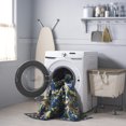 thumbnail image 3 of SAFAVIEH Martha Stewart Nicola Floral Machine Washable Area Rug, Navy/Gold, 8' x 10', 3 of 11