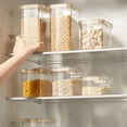thumbnail image 5 of TACILIP Food Storage, Sealed Can Food Plastic Coffee Kitchen Household Transparent Snack Grain Storage Tank, Organizer, 5 of 5