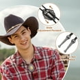 thumbnail image 3 of Corbata Bolo Uxcell para hombres, corbata de cuero de vaquero con cabeza de caballo, collar Bolo vintage para hombres y mujeres, accesorios de disfraces, regalo de joyería., 3 of 6