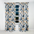 thumbnail image 3 of Designart "Vintage Blue Floral Sophistication III" Floral Blackout Curtain Single Panel, 3 of 4