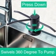 thumbnail image 2 of Soap Dispenser for Kitchen Sink, Built in Sink Soap Dispenser (Brushed Nickel), Countertop Soap Dispenser Pump with 47" Extension Tube kit, No Need to Fill Little Bottle Again，2pcs【black+white】, 2 of 5