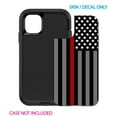 thumbnail image 2 of DistinctInk Custom SKIN / DECAL compatible with OtterBox Defender for iPhone 11 (6.1" Screen) - Thin Red Line US Flag Fire Rescue - Show Your Support for First Responders, 2 of 5