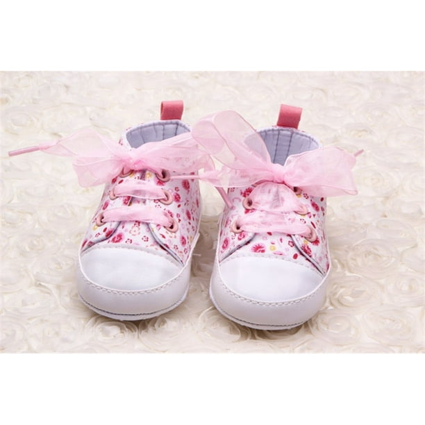 New Fashion Toddler Baby Girl Walking Shoes Small Floral Baby