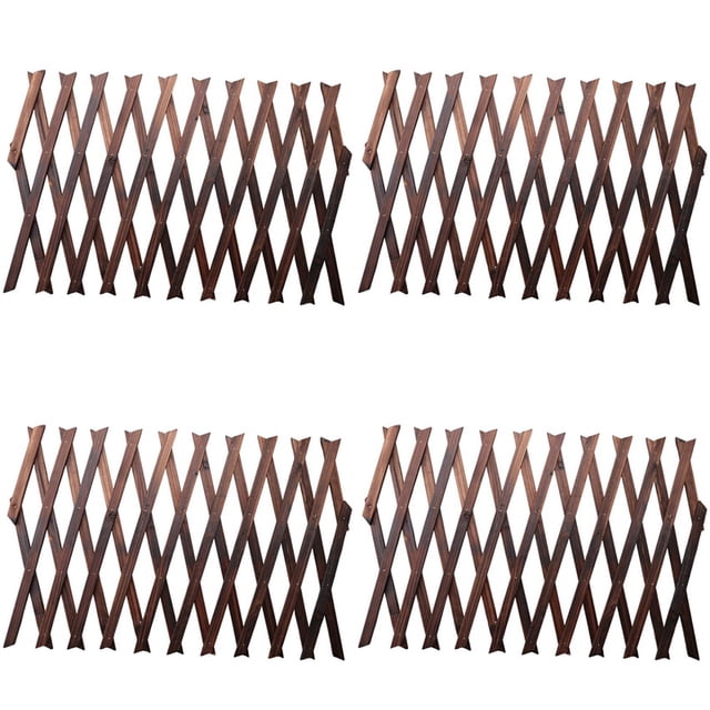 4X Rejilla de Cerca de Pared de de Tracción de Madera de JardíN de Madera Expansiva para Decoración de JardíN de Hogar