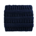 thumbnail image 7 of TUSANG Beanie Hats for Women Winter Warm Ponytail Hole Hair Cap Elastic Woolen Knitted Beanie Hat., 7 of 7