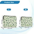 thumbnail image 4 of FORMRS 13"-13.3" Laptop Sleeve Protective Case Soft Carrying Quilted Computer Bag Cover, Green Triangles Pattern, 4 of 7