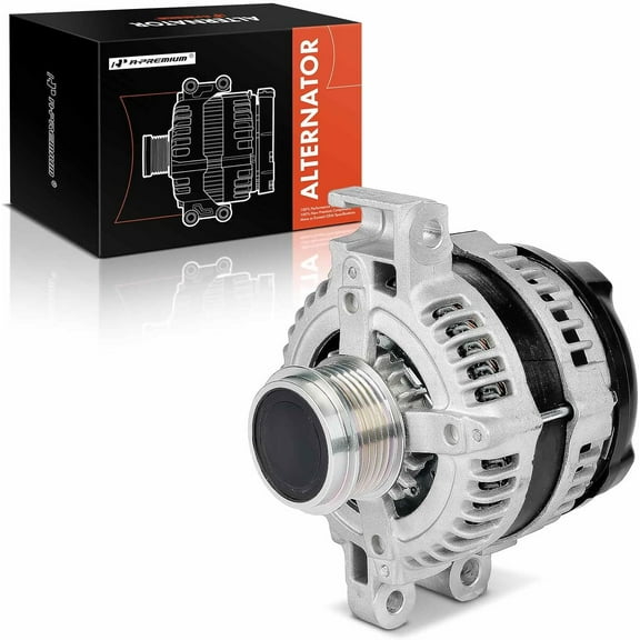 A-Premium Alternator Compatible with Cadillac CTS 2014-2015 3.6L, ATS 2013-2015 3.6L, Naturally Aspirated, 12V 150A 6-Groove Clutch Pulley Clockwise, Replace# 1042101950, 1042101951