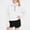 C White, variant on DJDLJWCJ Girls Pullover Sweatshirt 5-14 Quarter Zip Stand Collar Kids Sweatshirts Loose Fit Casual Sweatshirts with Pocket White Size 13