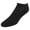 Black, variant on CTM Half Cushioned No Show Socks with Arch Support (3 Pairs) (Men)