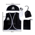 thumbnail image 2 of 1PC Disfraz de espectáculo de piratas para niños de Halloween Disfraz de pirata clásico Disfraz de fiesta de Halloween Mascarada Escenario Traje de cosplay para niños Adecuado para 80-130cm, 2 of 7