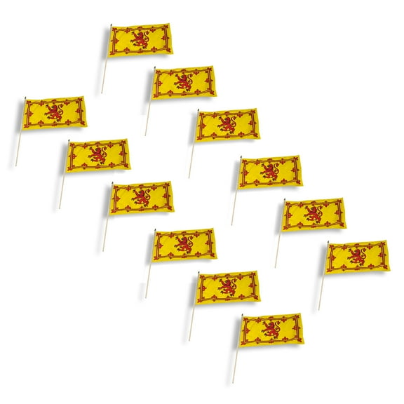 Scotland(Royal Lion Rampant Banner)12 x 18 Inch Flag - 12 PK